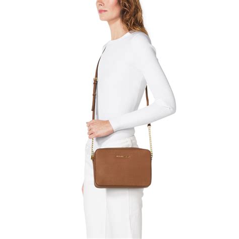 michael kors jet set saffiano crossbody|jet set travel large saffiano.